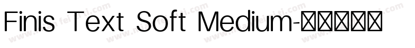 Finis Text Soft Medium字体转换